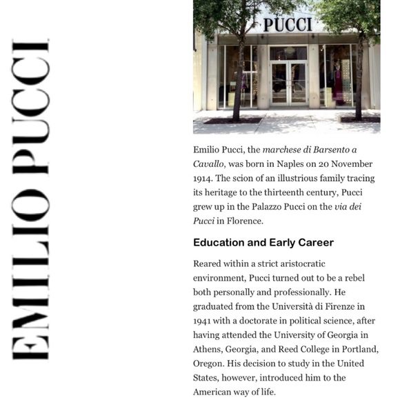 Emilio Pucci-U.S. Educated, History Of, Italy’s ⭐️ - Picture 2 of 13